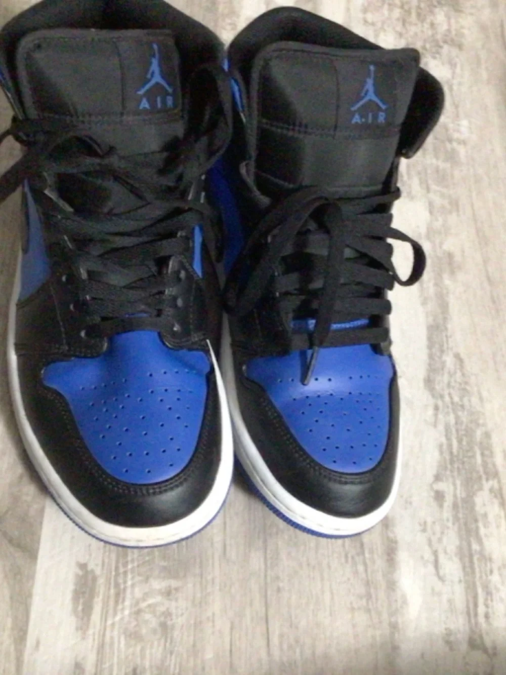 Black and Royal Blue Jordan 1